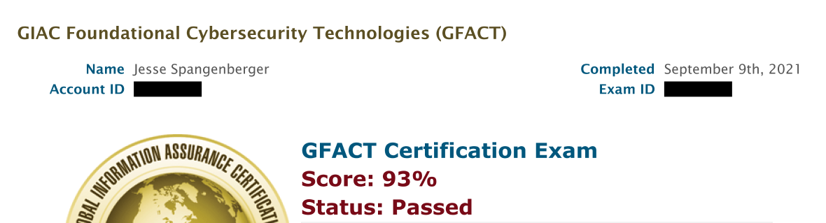 New GSEC Exam Prep